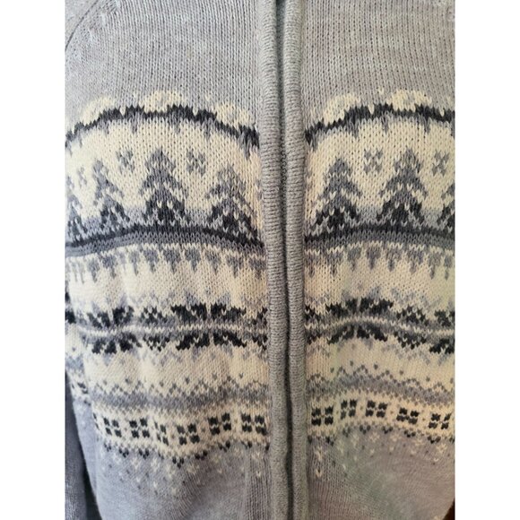 Vintage Tiara International Medium Nordic Zip-Up Sweater - Picture 2 of 6